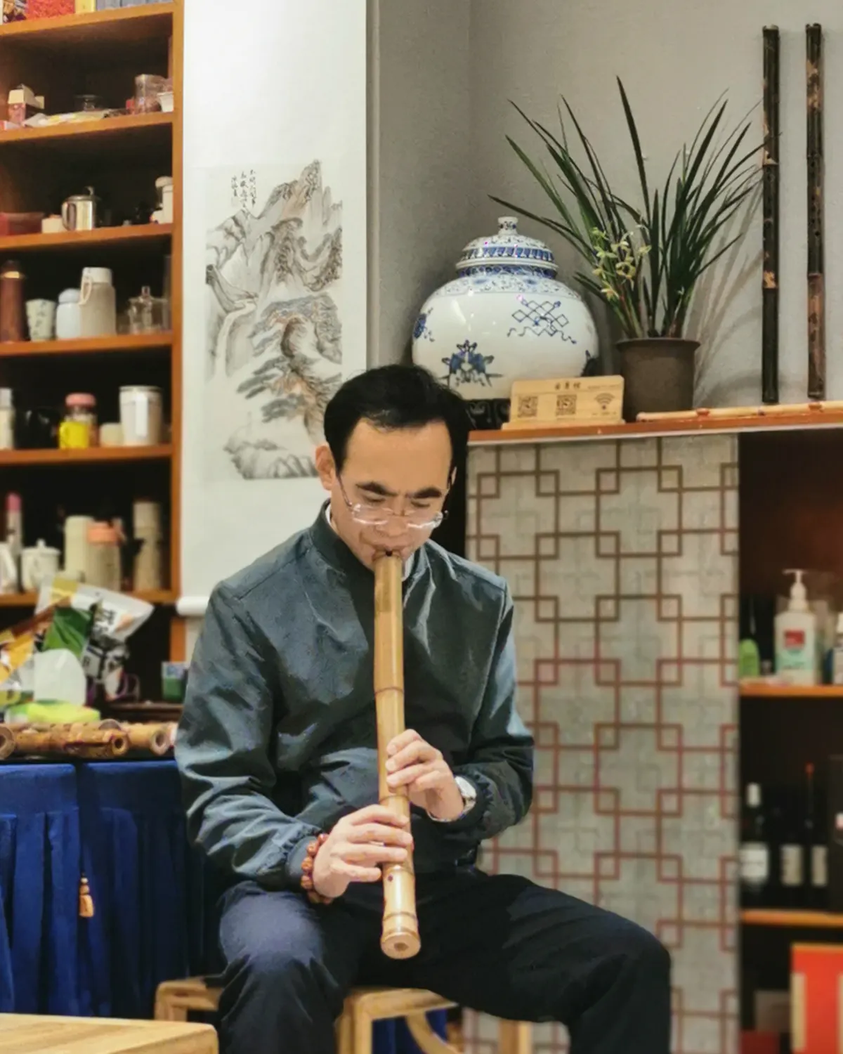 箫友静心吹箫照片 53