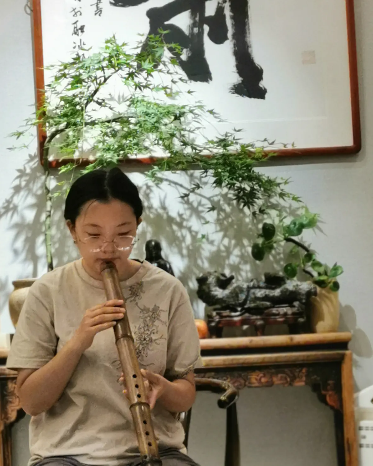 箫友静心吹箫照片 75