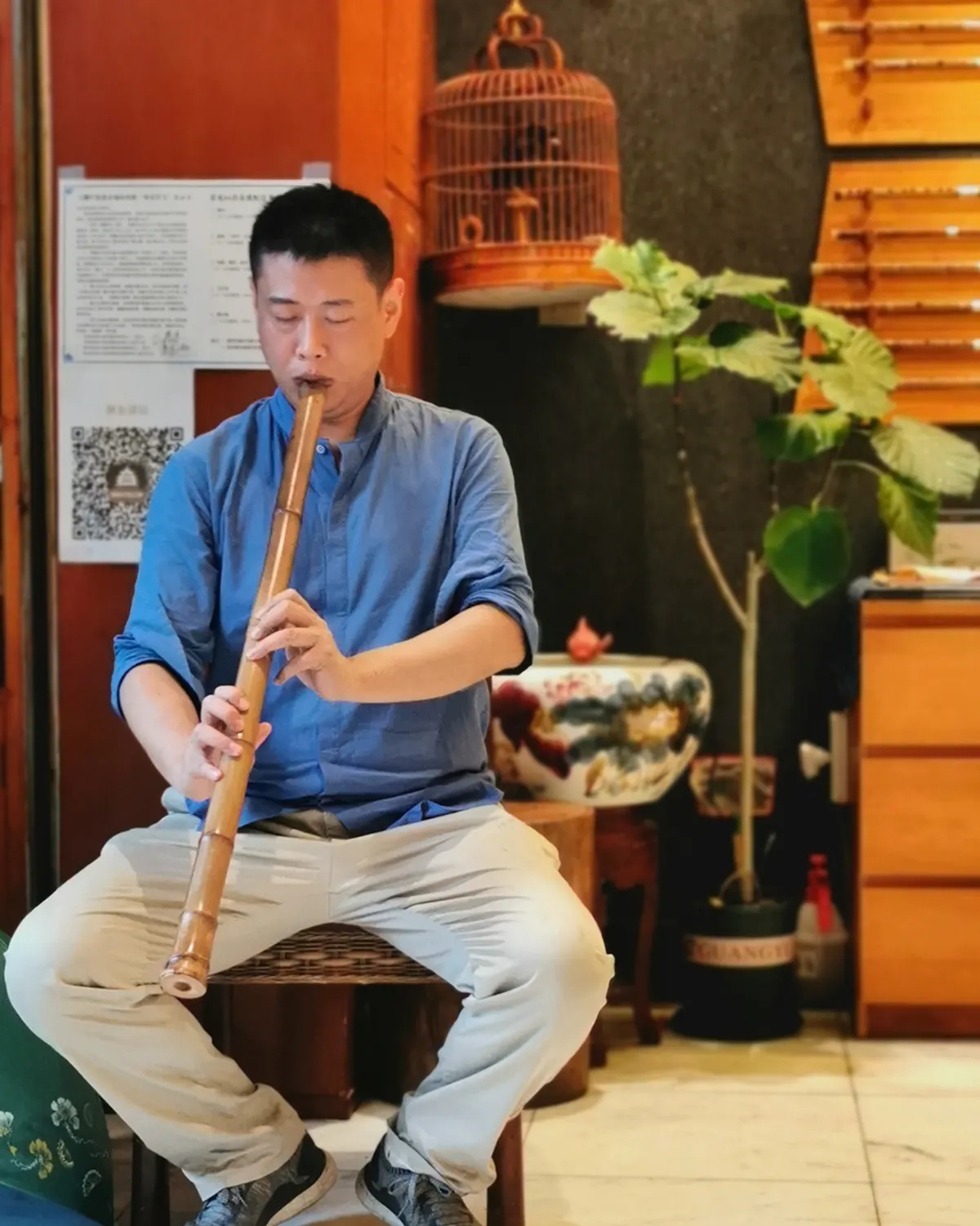 箫友静心吹箫照片 98
