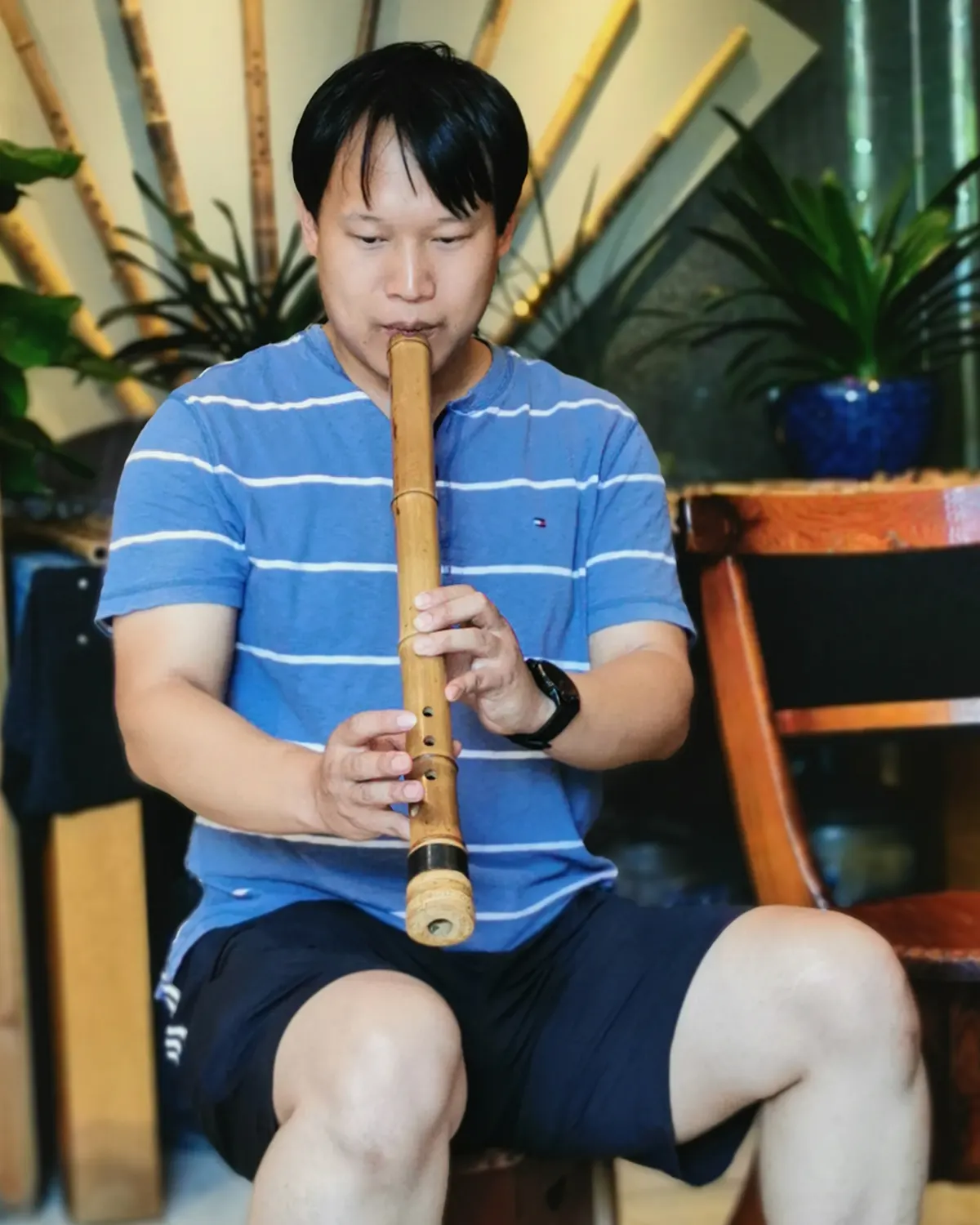 箫友静心吹箫照片 102