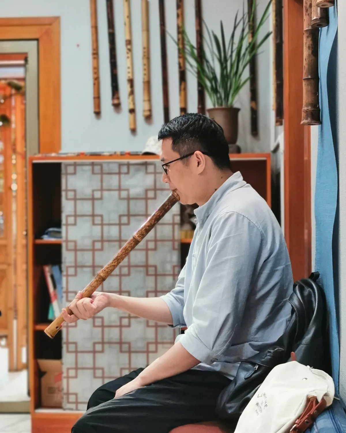 箫友静心吹箫照片 17