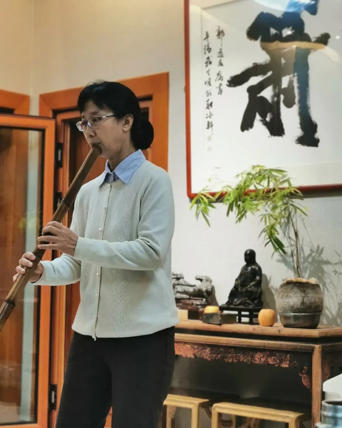 箫友静心吹箫照片 108