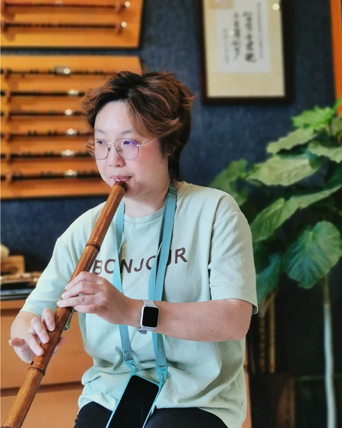 箫友静心吹箫照片 105