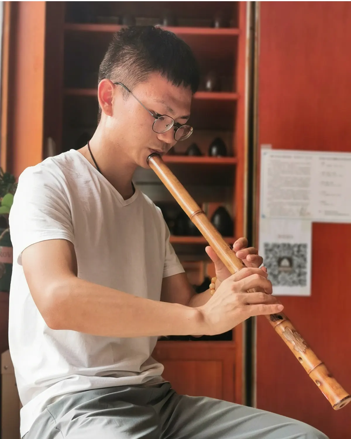 箫友静心吹箫照片 148