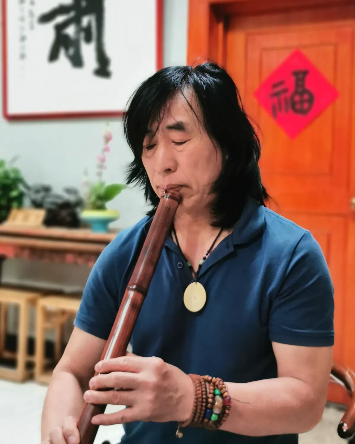 箫友静心吹箫照片 91