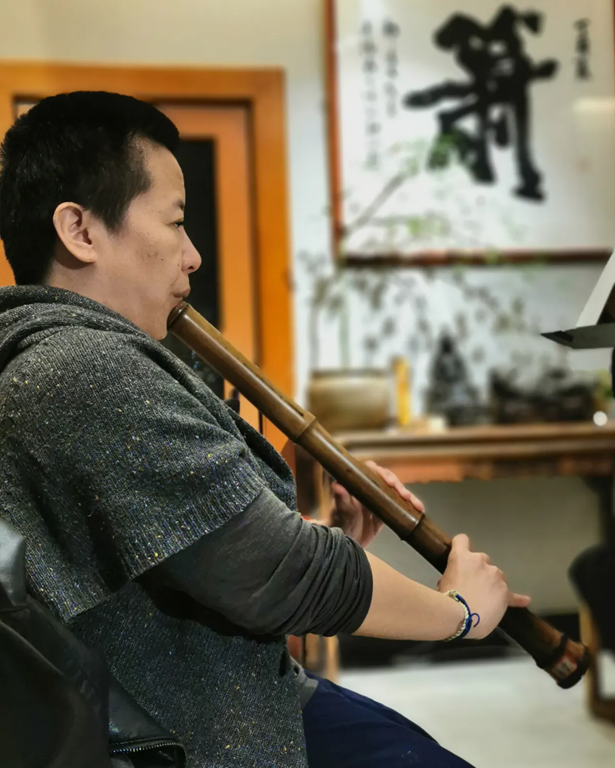 箫友静心吹箫照片 202
