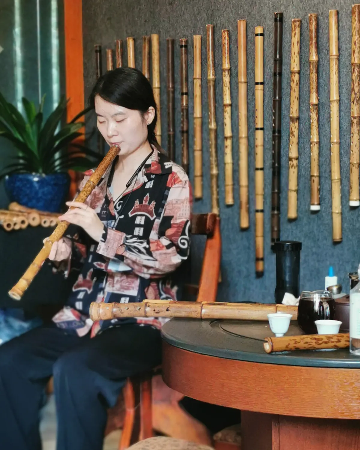 箫友静心吹箫照片 219