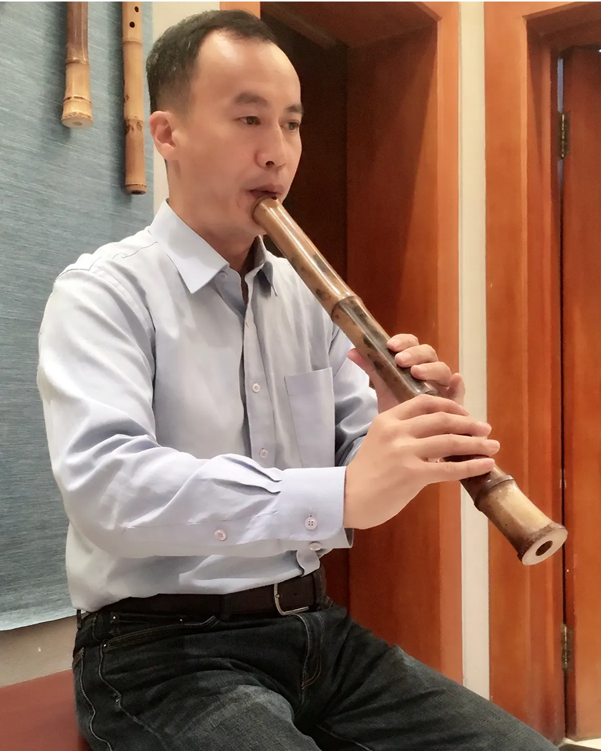 箫友静心吹箫照片 91