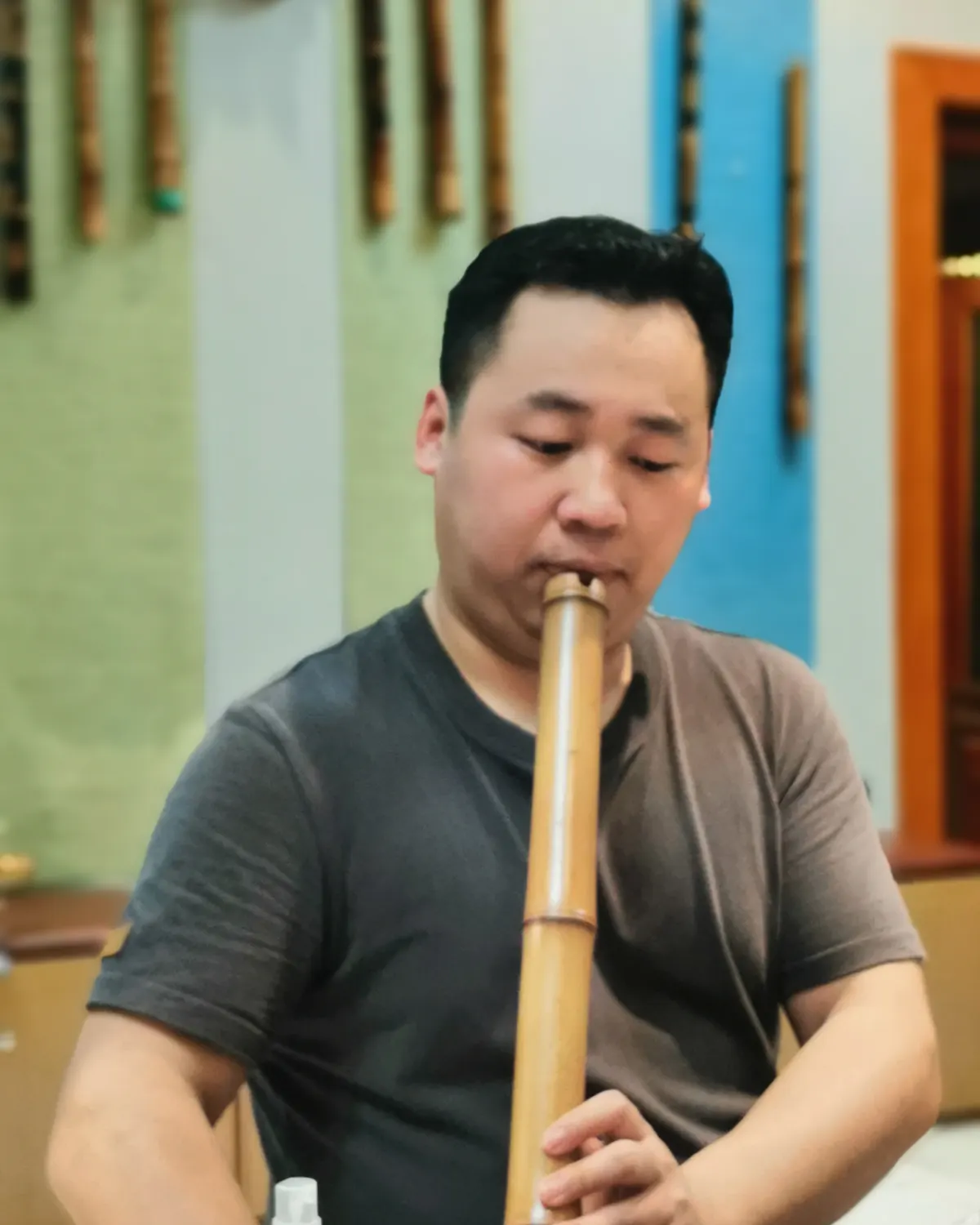 箫友静心吹箫照片 100