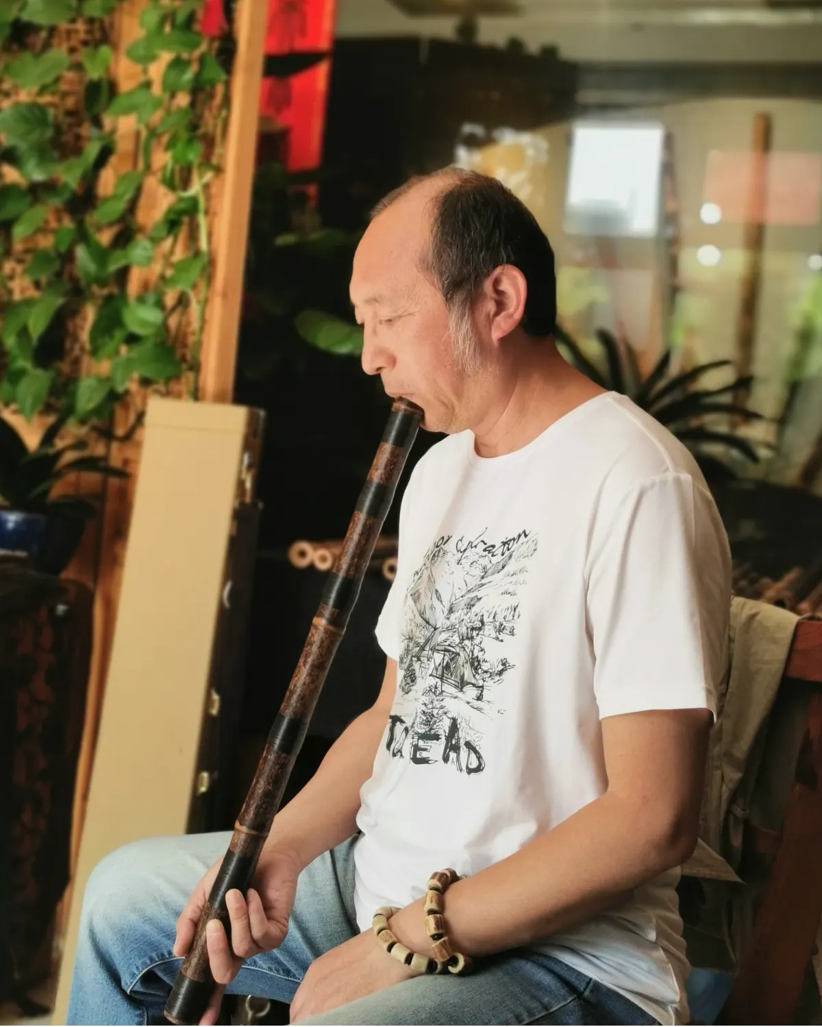 箫友静心吹箫照片 232