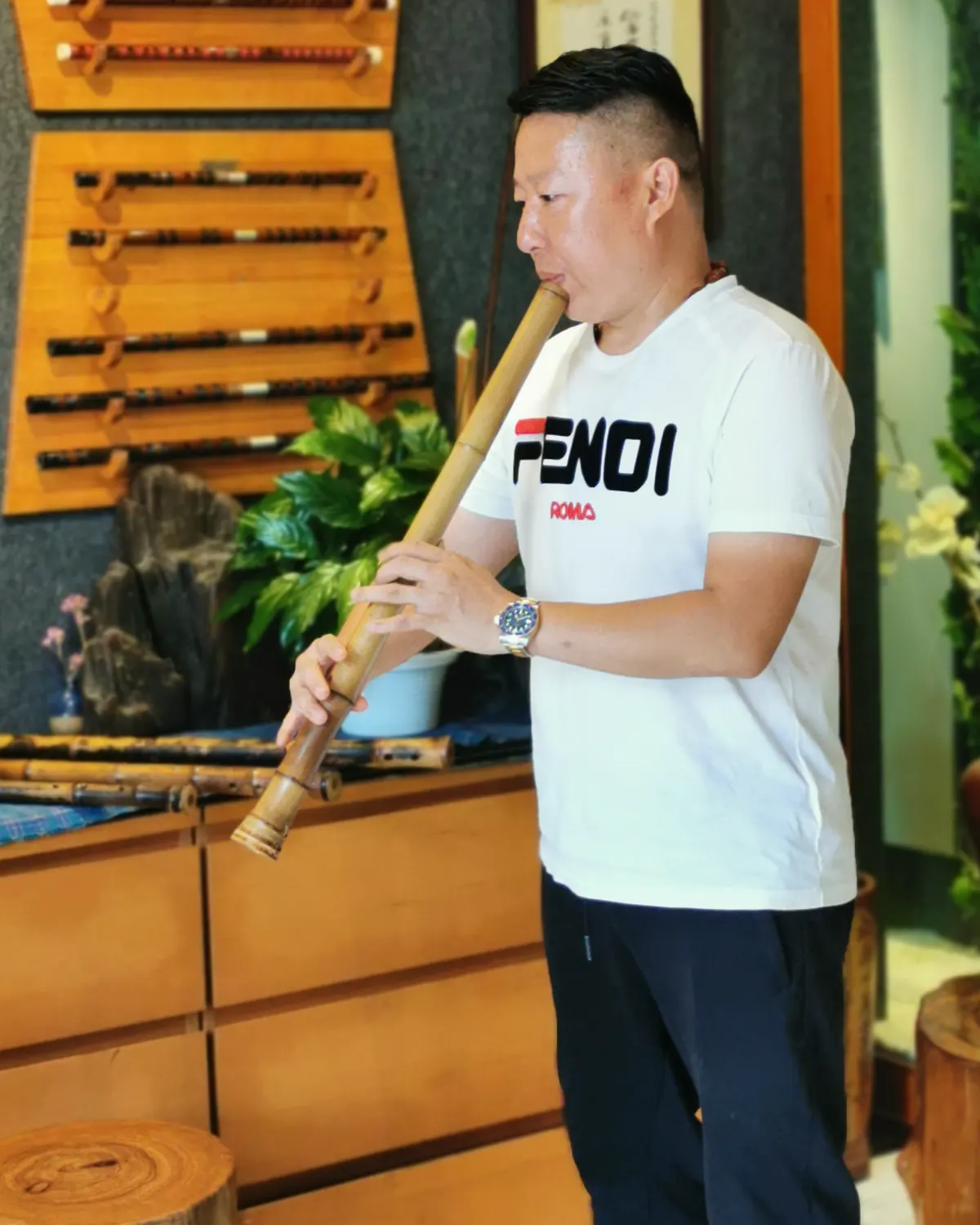 箫友静心吹箫照片 248