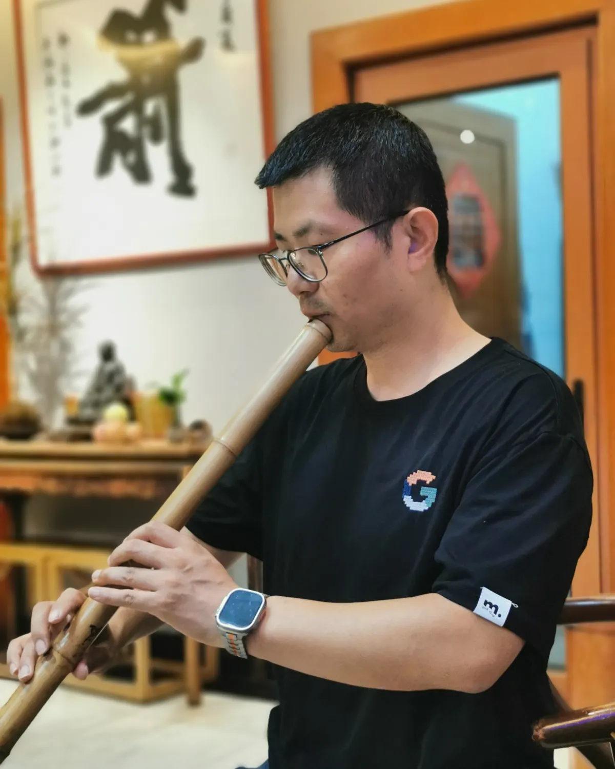 箫友静心吹箫照片 258