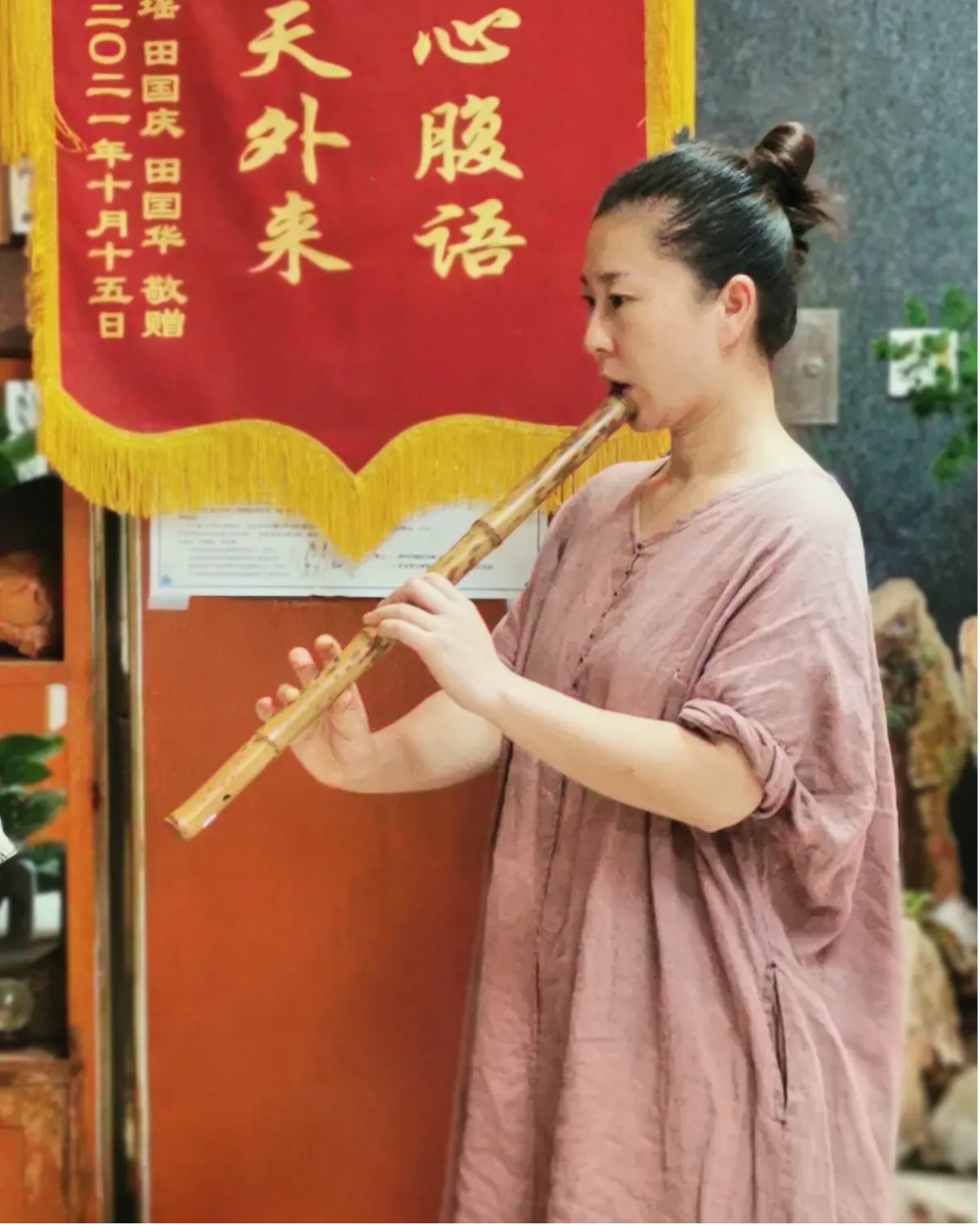 箫友静心吹箫照片 263